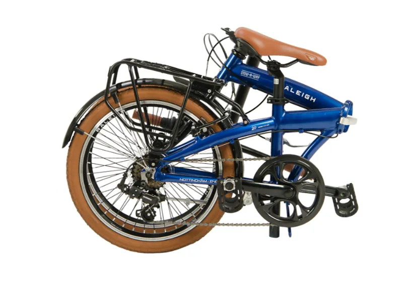 Raleigh Stowaway 20 Blue 11inch Folding Bike-2